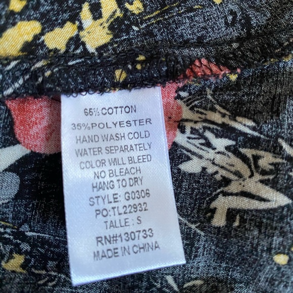 UMGEE Fall Floral Black & Red BOHO Festival Concert Tunic Dress poppy print - Picture 9 of 12